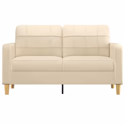 Divano a 2 Posti Crema 140 cm in Tessutocod mxl 126539 - Vista aggiuntiva 3
