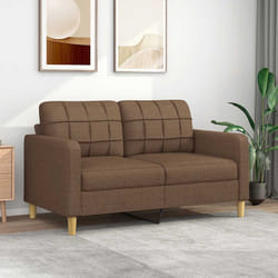 Divano a 2 Posti Marrone 140 cm in Tessutocod mxl 102548