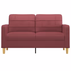 Divano a 2 Posti Rosso Vino 140 cm in Tessutocod mxl 78606 - Vista aggiuntiva 3