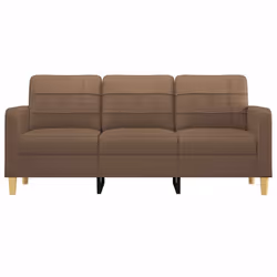Divano a 3 Posti Marrone 180 cm in Tessutocod mxl 118631 - Vista aggiuntiva 3