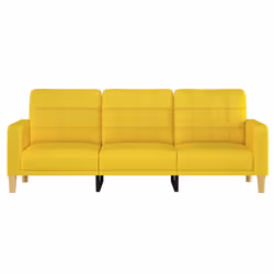 Divano a 3 Posti Giallo Chiaro 180 cm in Tessutocod mxl 70662 - Vista aggiuntiva 3