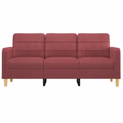 Divano a 3 Posti Rosso Vino 180 cm in Tessutocod mxl 94664 - Vista aggiuntiva 3