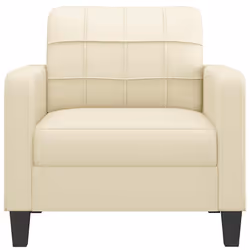 vidaXL Poltrona Crema 60 cm in Similpelle - Vista aggiuntiva 3