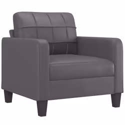 Poltrona Grigia 60 cm in Similpellecod mxl 126532 - Vista aggiuntiva 2