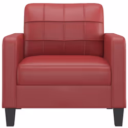 vidaXL Poltrona Rosso Vino 60 cm in Similpelle - Vista aggiuntiva 3