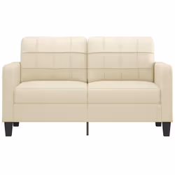 Divano a 2 Posti Crema 140 cm in Similpellecod mxl 94668 - Vista aggiuntiva 3