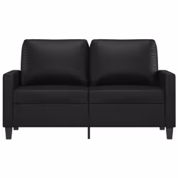 Divano a 2 Posti Nero 120 cm in Similpellecod mxl 104160 - Vista aggiuntiva 3