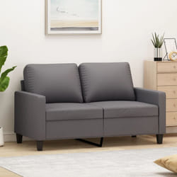 Vidaxl - Divano a 2 Posti Grigio 120 cm in Similpelle 78681