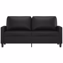 Divano a 2 Posti Nero 140 cm in Similpellecod mxl 128119 - Vista aggiuntiva 3