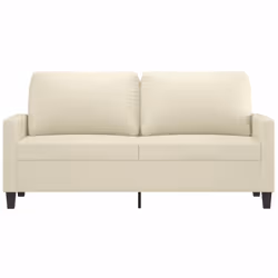 Divano a 2 Posti Crema 140 cm in Similpellecod mxl 80196 - Vista aggiuntiva 3