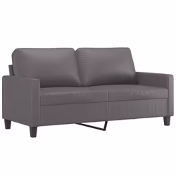 Divano a 2 Posti Grigio 140 cm in Similpellecod mxl 104161 - Vista aggiuntiva 2
