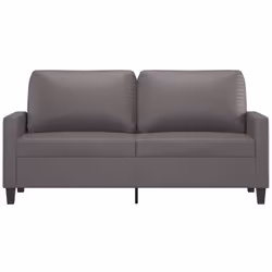 Divano a 2 Posti Grigio 140 cm in Similpellecod mxl 104161 - Vista aggiuntiva 3