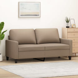 Vidaxl - Divano a 2 Posti Cappuccino 140 cm in Similpelle 74247