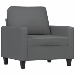 vidaXL Poltrona Grigio Scuro 60 cm in Tessuto - Vista aggiuntiva 2