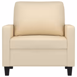 vidaXL Poltrona Crema 60 cm in Tessuto - Vista aggiuntiva 3