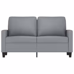 vidaXL Divano a 2 Posti Grigio Chiaro 120 cm in Tessuto - Vista aggiuntiva 3