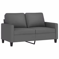 Divano a 2 Posti Grigio Scuro 120 cm in Tessutocod mxl 126540 - Vista aggiuntiva 2
