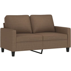 Vidaxl - Divano a 2 Posti Marrone 120 cm in Tessuto