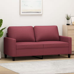 Vidaxl - Divano a 2 Posti Rosso Vino 140 cm in Tessuto 61212