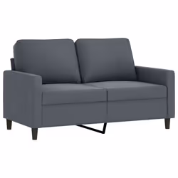 Divano a 2 Posti grigio scuro 120 cm in Vellutocod mxl 83235 - Vista aggiuntiva 2
