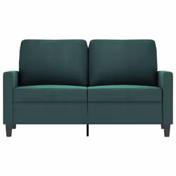 Divano a 2 Posti Verde Scuro 120 cm in Vellutocod mxl 107974 - Vista aggiuntiva 3