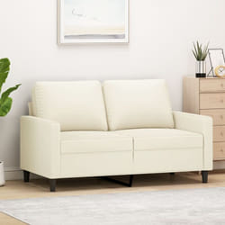 Vidaxl - Divano a 2 Posti crema 120 cm in Velluto 17592