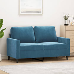Divano a 2 Posti Blu 120 cm in Vellutocod mxl 109710