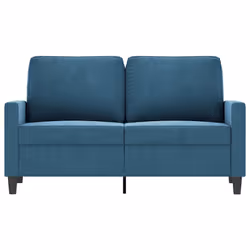 Divano a 2 Posti Blu 120 cm in Vellutocod mxl 109710 - Vista aggiuntiva 3