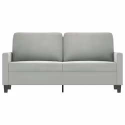 Divano a 2 Posti Grigio Chiaro 140 cm in Vellutocod mxl 78620 - Vista aggiuntiva 3