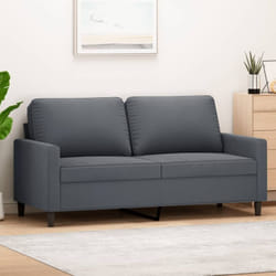 Vidaxl - Divano a 2 Posti grigio scuro140 cm in Velluto