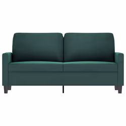 Divano a 2 Posti Verde Scuro 140 cm in Vellutocod mxl 107975 - Vista aggiuntiva 3