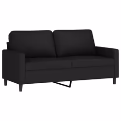Divano a 2 Posti Nero 140 cm in Vellutocod mxl 131141 - Vista aggiuntiva 2