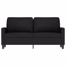 Divano a 2 Posti Nero 140 cm in Vellutocod mxl 131141 - Vista aggiuntiva 3