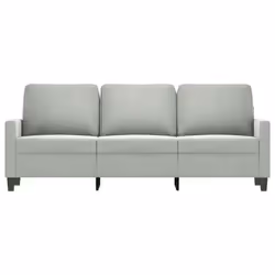 Divano a 3 Posti Grigio Chiaro 180 cm in Vellutocod mxl 78622 - Vista aggiuntiva 3