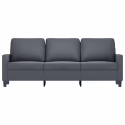 Divano a 3 Posti Grigio Scuro 180 cm in Vellutocod mxl 131146 - Vista aggiuntiva 3