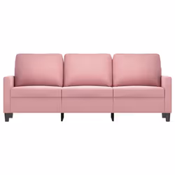 vidaXL Divano a 3 Posti rosa 180 cm in Velluto - Vista aggiuntiva 3