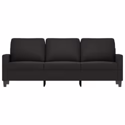 Divano a 3 Posti Nero 180 cm in Vellutocod mxl 83238 - Vista aggiuntiva 3