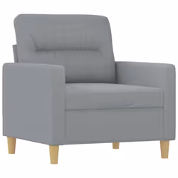 Poltrona Grigio Chiaro 60 cm in Tessutocod mxl 128656 - Vista aggiuntiva 2