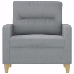Poltrona Grigio Chiaro 60 cm in Tessutocod mxl 128656 - Vista aggiuntiva 3