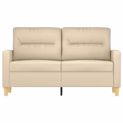 Divano a 2 Posti Crema 120 cm in Tessutocod mxl 104645 - Vista aggiuntiva 3