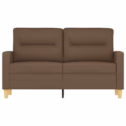 vidaXL Divano a 2 Posti Marrone 120 cm in Tessuto - Vista aggiuntiva 3