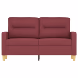 Divano a 2 Posti Rosso Vino 120 cm in Tessutocod mxl 128685 - Vista aggiuntiva 3