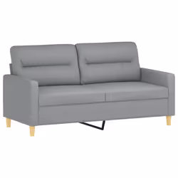 Divano a 2 Posti Grigio Chiaro 140 cm in Tessutocod mxl 80819 - Vista aggiuntiva 2