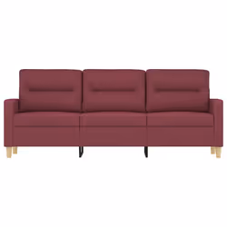 Divano a 3 Posti Rosso Vino 180 cm in Tessutocod mxl 82942 - Vista aggiuntiva 3