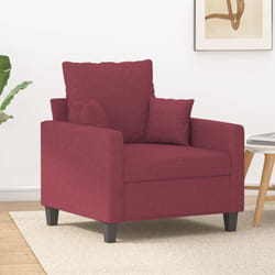 Vidaxl - Poltrona Rosso Vino 60 cm in Tessuto 61252