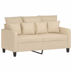 Divano a 2 Posti Crema 120 cm in Tessutocod mxl 83795 - Vista aggiuntiva 2