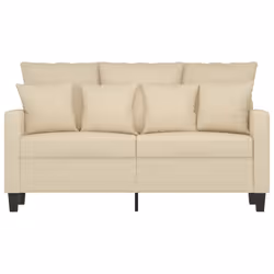 Divano a 2 Posti Crema 120 cm in Tessutocod mxl 83795 - Vista aggiuntiva 3