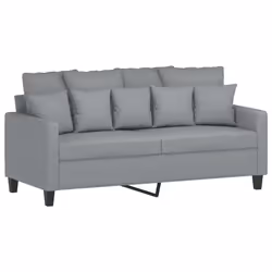 Divano a 2 Posti Grigio Chiaro 140 cm in Tessutocod mxl 131119 - Vista aggiuntiva 2