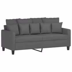 Divano a 2 Posti Grigio Scuro 140 cm in Tessutocod mxl 82944 - Vista aggiuntiva 2