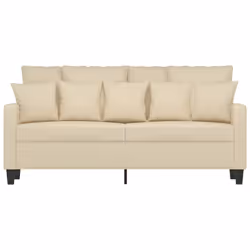Divano a 2 Posti Crema 140 cm in Tessutocod mxl 107756 - Vista aggiuntiva 3